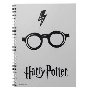 Harry Potter Blixt Scar och Glass Anteckningsbok Med Spiral