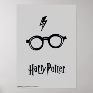 Harry Potter Blixtärr och glasögon Poster