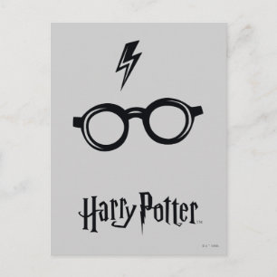 Harry Potter Blixtärr och glasögon Vykort