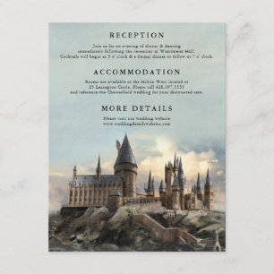 Harry Potter Bröllop   Information om Hogwarts Cas Tilläggskort