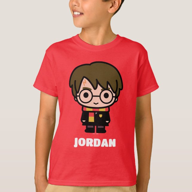 Harry Potter Cartoon Character Art T Shirt (Framsida)