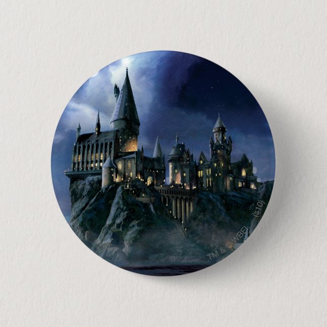 Harry Potter Castle | Moonlit Hogwarts Knapp (Framsida)