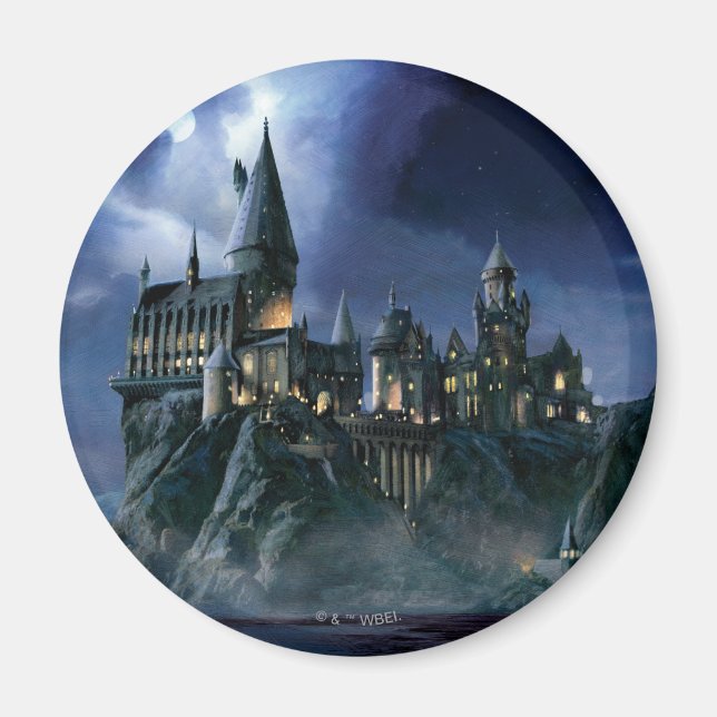 Harry Potter Castle | Moonlit Hogwarts Magnet (Framsidan)