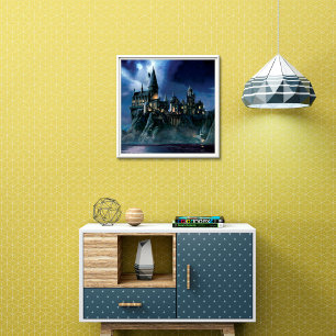 Harry Potter Castle   Moonlit Hogwarts Poster