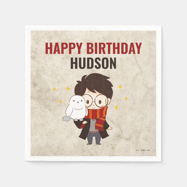 HARRY POTTER™ Character Magic Arch Birthday Pappersservett (Framsidan)