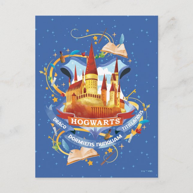 Harry Potter | charma HOGWARTS™ slott Vykort (Framsida)