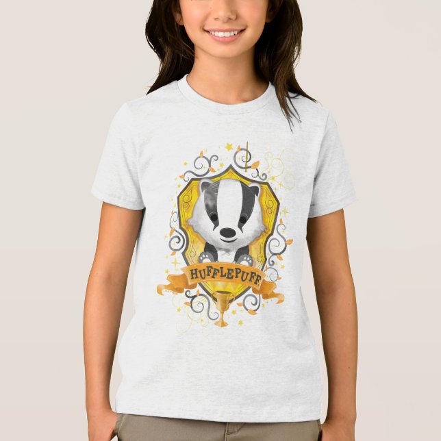 Harry Potter | charma HUFFLEPUFF™ vapensköld T Shirt (Framsida)
