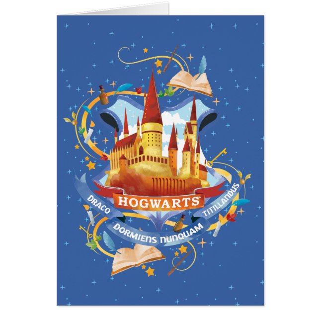 Harry Potter | Charmerande HOGWARTS™ Slott Hälsningskort (Framsidan)