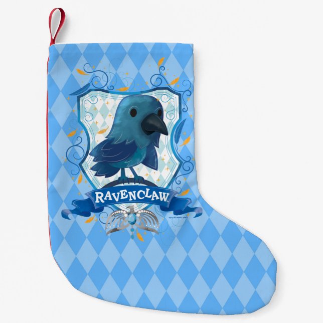 Harry Potter | Charmerande RAVENCLAW™-märke Liten Julstrumpa (Framsidan)