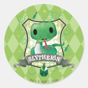 Harry Potter   Charmig SLYTHERIN™-vapen Runt Klistermärke
