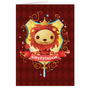 Harry Potter   Charming GRYFFINDOR™-Vapensköld Hälsningskort