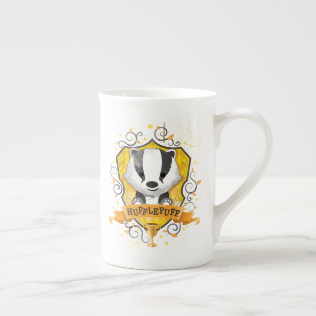 Harry Potter | Charming HUFFLEPUFF™-vapen Benporslin Mugg (Höger)