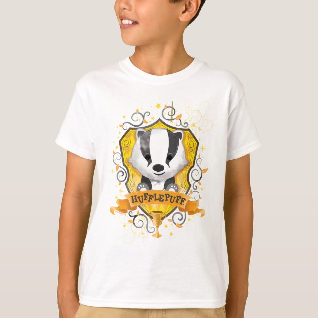 Harry Potter | Charming HUFFLEPUFF™-vapenmärke Tee (Framsida)