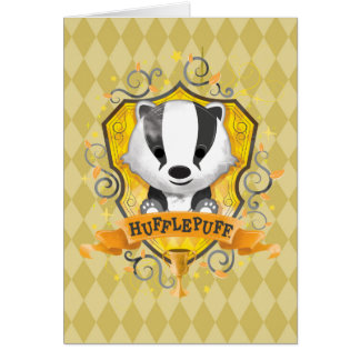 Harry Potter | Charming HUFFLEPUFF™ Vapensköld Hälsningskort