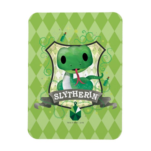 Harry Potter | Charming SLYTHERIN™ Vapensköld Magnet (Vertikal)