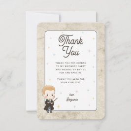Harry Potter Chibi Draco Malfoy Trollkarl Födelsed Tack Kort