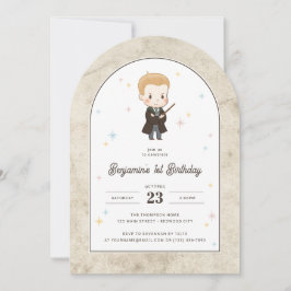 Harry Potter | Chibi Draco Malfoy Wizard Birthday  Inbjudningar
