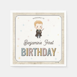Harry Potter Chibi Draco Malfoy Wizard Birthday Pappersservett