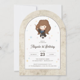 Harry Potter | Chibi Hermione Trollkarl Födelsedag Inbjudningar
