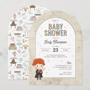 Harry Potter Chibi Ron Weasley Trollkarl Baby Show Inbjudningar