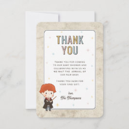 Harry Potter Chibi Ron Weasley Trollkarl Bebisbadk Tack Kort
