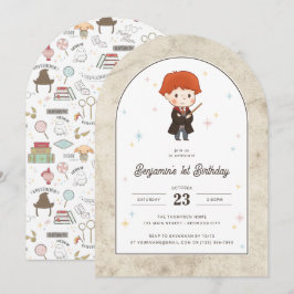 Harry Potter | Chibi Ron Weasley Trollkarl Födelse Inbjudningar