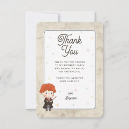 Harry Potter Chibi Ron Weasley Trollkarl Födelseda Tack Kort
