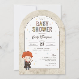 Harry Potter Chibi Ron Weasley Wizard Baby Shower Inbjudningar