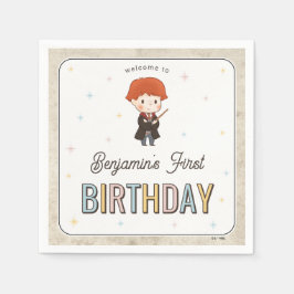Harry Potter Chibi Ron Weasley Wizard Birthday Pappersservett