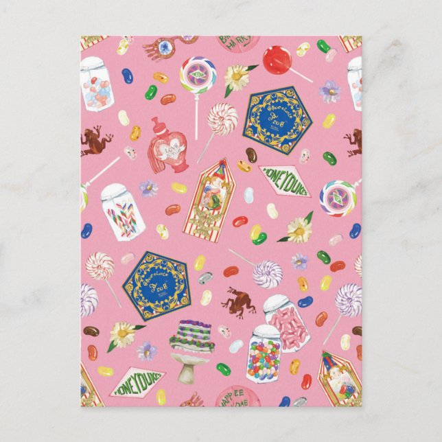 HARRY POTTER™ | Chokladgrodor & Godispåse Vykort (Framsida)