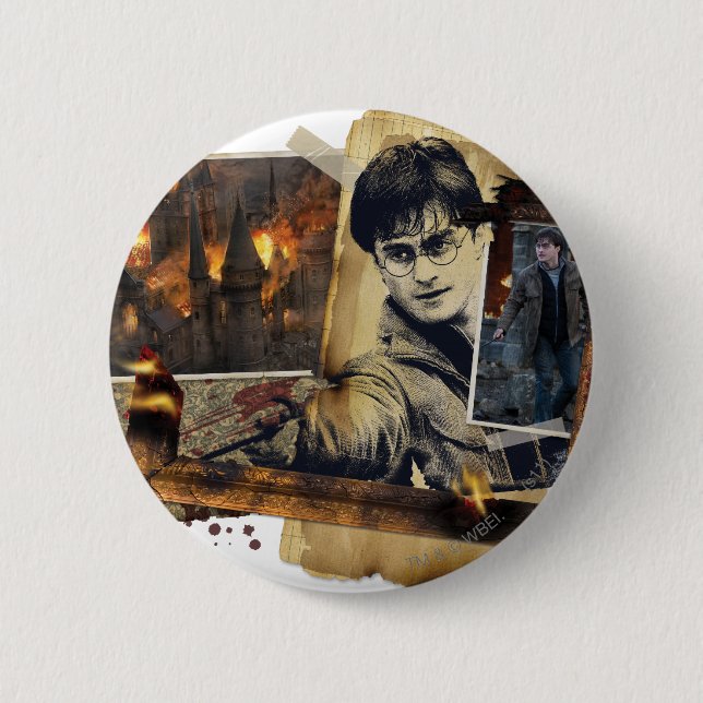 Harry Potter Collage 7 Knapp (Framsida)