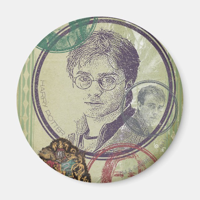 Harry Potter Collage 9 Magnet (Framsidan)