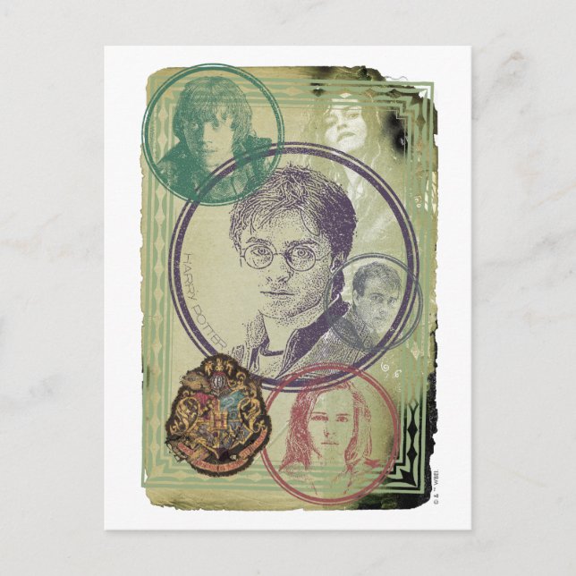 Harry Potter Collage 9 Vykort (Framsida)