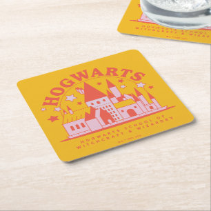 HARRY POTTER™ Cute HOGWARTS™ School Underlägg Papper Kvadrat