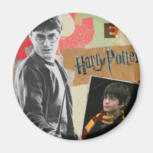 Harry Potter då och nu Magnet