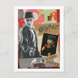 Harry Potter då och nu Vykort