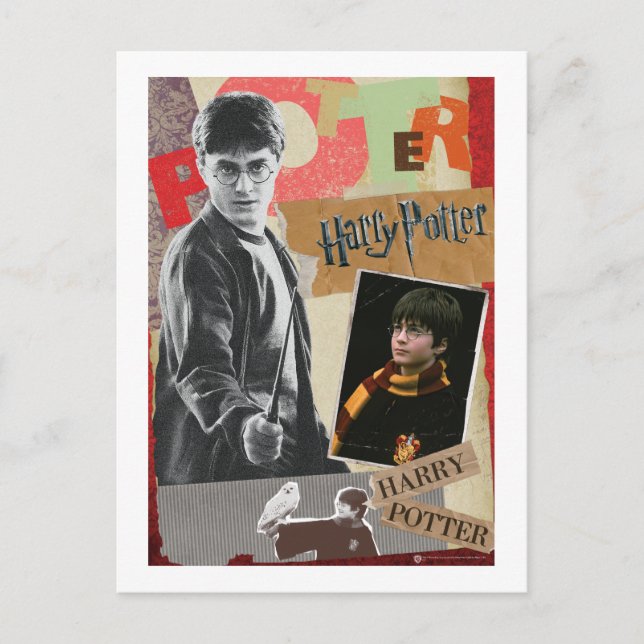 Harry Potter då och nu Vykort (Framsida)