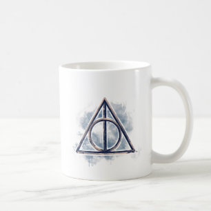 Harry Potter Deathly Hallows vattenfärg Kaffemugg