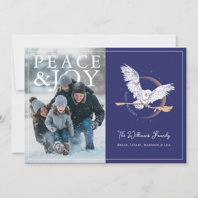 Harry Potter | Deck the Great Hall Photo Holiday C Julkort (Framsida)