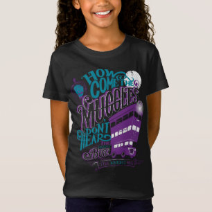 Harry Potter den grafiska riddarebusstypografin Tee Shirt