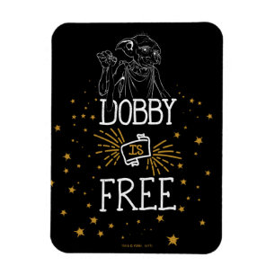 Harry Potter   Dobby är gratis Magnet