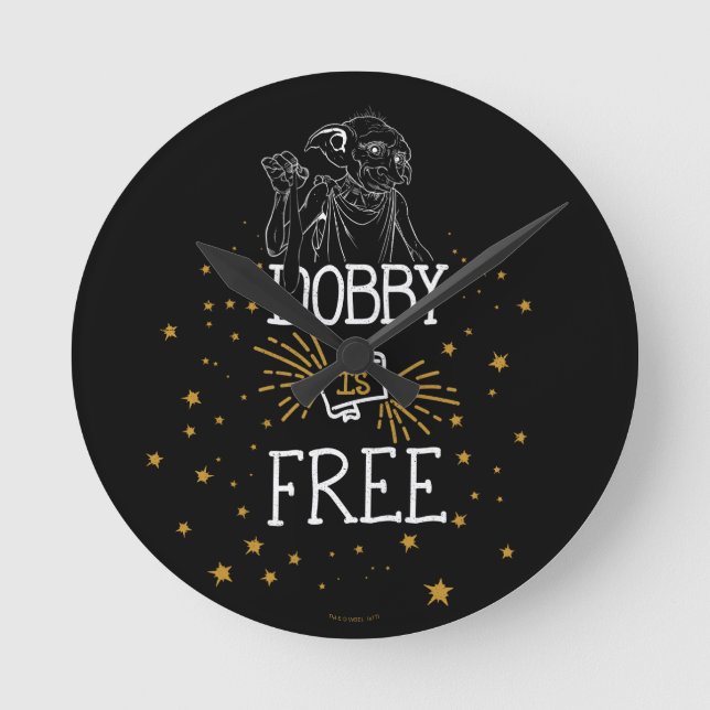 Harry Potter | Dobby är gratis Rund Klocka (Framsida)