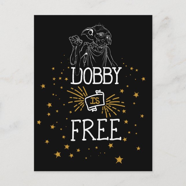 Harry Potter | Dobby är gratis Vykort (Framsida)