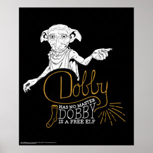Harry Potter   Dobby har ingen befälhavare Poster