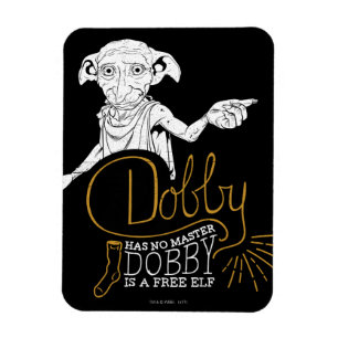 Harry Potter Dobby Har Ingen Husbonde Magnet
