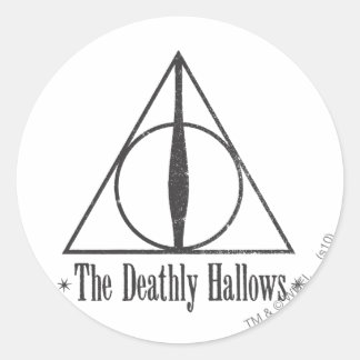 Harry Potter | Dödens Heliga Föremåls Emblem Runt Klistermärke