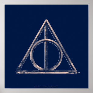 Harry Potter Dödsrelikerna Vattenfärg Poster