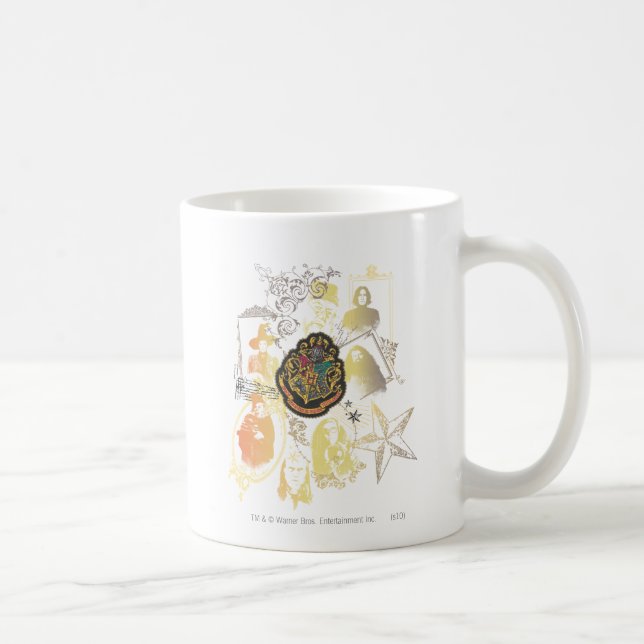 Harry Potter | Färgfull hogwarts Crest Kaffemugg (Höger)