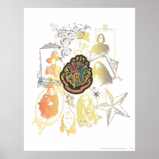 Harry Potter | Färgfull hogwarts Crest Poster (Framsidan)