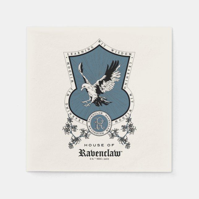 HARRY POTTER™ | Fintvätt av skisser RAVENCLAW™-Vap Pappersservett (Framsidan)